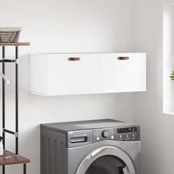 vidaXL Armoire murale blanc 100x36,5x35 cm bois d'ingénierie