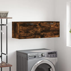 vidaXL Armoire murale Chêne fumé 100x36,5x35 cm Bois d'ingénierie