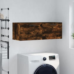 vidaXL Armoire murale Chêne fumé 100x36,5x35 cm Bois d'ingénierie