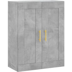 Armoire murale gris béton 69,5x34x90 cm bois d'ingénierie Vidaxl