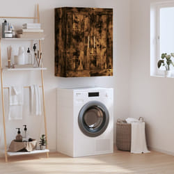vidaXL Armoire murale chêne fumé 69,5x34x90 cm bois d'ingénierie