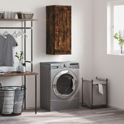 vidaXL Armoire murale chêne fumé 34,5x34x90 cm bois d'ingénierie