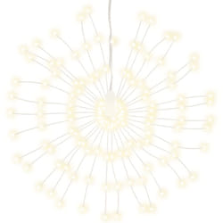 Vidaxl - toile rayonnante de Noël 140 led 2 pcs blanc chaud 17 cm