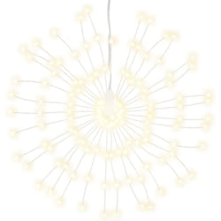 Étoile rayonnante de Noël 140 LED 8 pcs blanc chaud 17 cm vidaXL