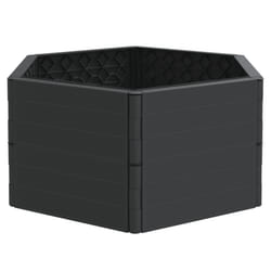vidaXL Jardinières de jardin 2 pcs anthracite PP
