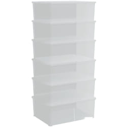 Vidaxl - Boîtes de rangement en plastique 6 pcs 10 l empilables