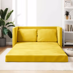Ce canapé-lit, qui sert à la fois de canapé et de lit, est un complément pratique et attrayant pour votre salon ou votre cham ...