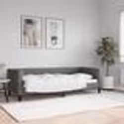 vidaXL Lit de repos sans matelas gris foncé 80x200 cm tissu - 80 x 200 cm