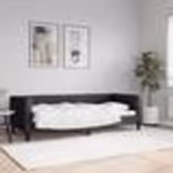 vidaXL Lit de repos sans matelas noir 80x200 cm tissu - 80 x 200 cm