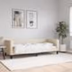 vidaXL Lit de repos sans matelas crème 80x200 cm tissu - 80 x 200 cm