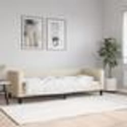 vidaXL Lit de repos sans matelas crème 80x200 cm tissu - 80 x 200 cm