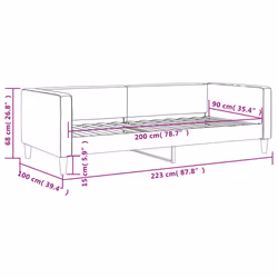 VidaXL 353983 canapé lit sofa Gris - Vue supplémentaire 8