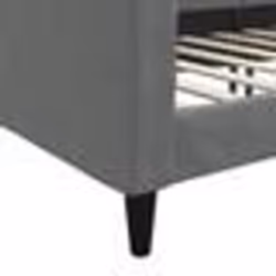 vidaXL Lit de repos gris foncé 100x200 cm tissu - 100 x 200 cm