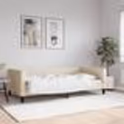 vidaXL Lit de repos crème 100x200 cm tissu - 100 x 200 cm