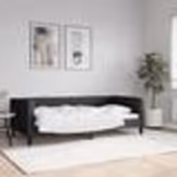 vidaXL Lit de repos sans matelas noir 90x190 cm tissu - 180 x 200 cm