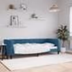 vidaXL Lit de repos sans matelas bleu 80x200 cm velours - 180 x 200 cm