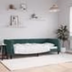 vidaXL Lit de repos sans matelas vert foncé 80x200 cm velours - 80 x 200 cm