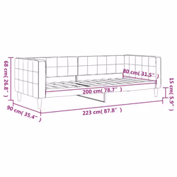 VidaXL 354004 canapé lit sofa Rose - Vue supplémentaire 8