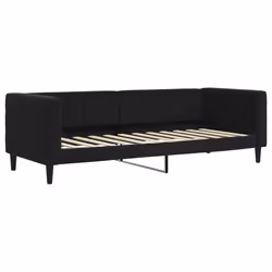 VidaXL 354005, lit sofa, Noir, mousse, Métal, Polyester, Polywood, Bois, 2230 mm, 900 mm