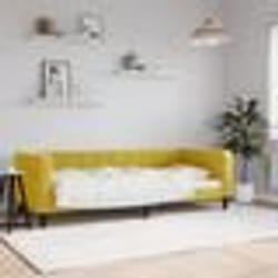 vidaXL Lit de repos sans matelas jaune 80x200 cm velours - 80 x 200 cm