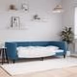vidaXL Lit de repos sans matelas bleu 90x200 cm velours - 90 x 200 cm