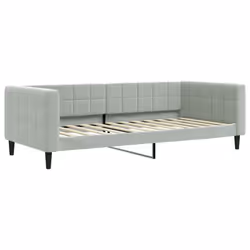 VidaXL 354008, lit sofa, Gris, mousse, Métal, Polyester, Polywood, Bois, 2230 mm, 1000 mm