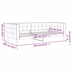 VidaXL 354009 canapé lit sofa Gris - Vue supplémentaire 8