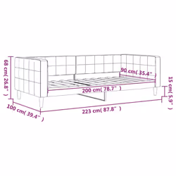 VidaXL 354010 canapé lit sofa Vert - Vue supplémentaire 8