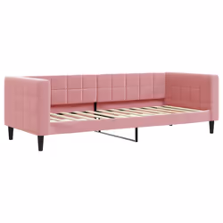 VidaXL 354011, lit sofa, Rose, mousse, Métal, Polyester, Polywood, Bois, 2230 mm, 1000 mm
