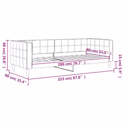 VidaXL 354011 canapé lit sofa Rose - Vue supplémentaire 8