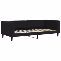 VidaXL 354012, lit sofa, Noir, mousse, Métal, Polyester, Polywood, Bois, 2230 mm, 1000 mm