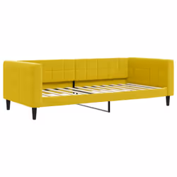 VidaXL 354013, lit sofa, Jaune, mousse, Métal, Polyester, Polywood, Bois, 2230 mm, 1000 mm