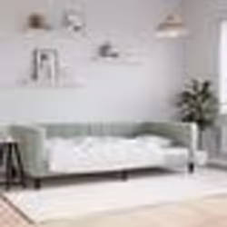 vidaXL Lit de repos sans matelas gris clair 100x200 cm velours - 100 x 200 cm