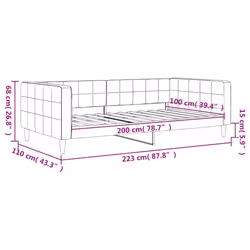 VidaXL 354016 canapé lit sofa Gris - Vue supplémentaire 8