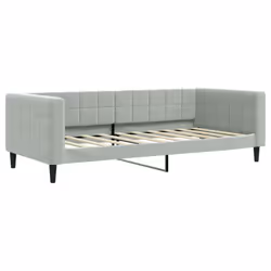 VidaXL 354021, lit sofa, Gris, mousse, Métal, Polyester, Polywood, Bois, 2130 mm, 1000 mm