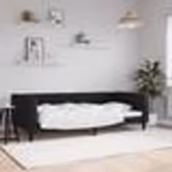 vidaXL Lit de repos sans matelas noir 90x190 cm velours - 180 x 200 cm
