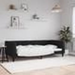 vidaXL Lit de repos sans matelas noir 90x190 cm velours - 180 x 200 cm