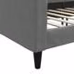 vidaXL Lit de repos sans matelas gris foncé 80x200 cm tissu - 80 x 200 cm