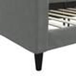 vidaXL Lit de repos sans matelas gris foncé 80x200 cm tissu - 80 x 200 cm
