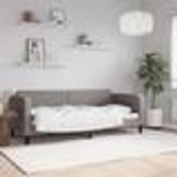 vidaXL Lit de repos sans matelas taupe 80x200 cm tissu - 80 x 200 cm
