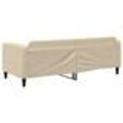 vidaXL Lit de repos sans matelas crème 80x200 cm tissu - 80 x 200 cm