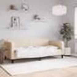 vidaXL Lit de repos sans matelas crème 90x200 cm tissu - 180 x 200 cm