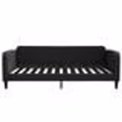 vidaXL Lit de repos sans matelas noir 100x200 cm tissu - 180 x 200 cm