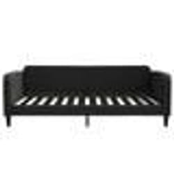 vidaXL Lit de repos sans matelas noir 100x200 cm tissu - 180 x 200 cm