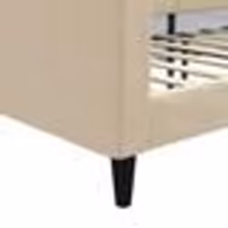 vidaXL Lit de repos crème 100x200 cm tissu - 180 x 200 cm