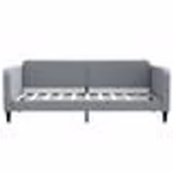 vidaXL Lit de repos sans matelas gris clair 90x190 cm tissu - 90 x 190 cm