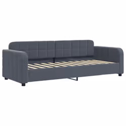 VidaXL 354052, lit sofa, Gris, mousse, Métal, Polyester, Bois, 2230 mm, 910 mm