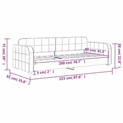 VidaXL 354052 canapé lit sofa Gris - Vue supplémentaire 8