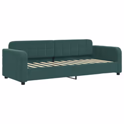 VidaXL 354053, lit sofa, Vert, mousse, Métal, Polyester, Bois, 2230 mm, 910 mm