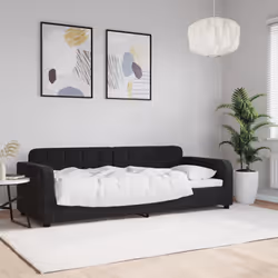 VidaXL 354055 canapé lit sofa Noir